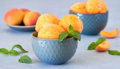 Sorbet abricot maison