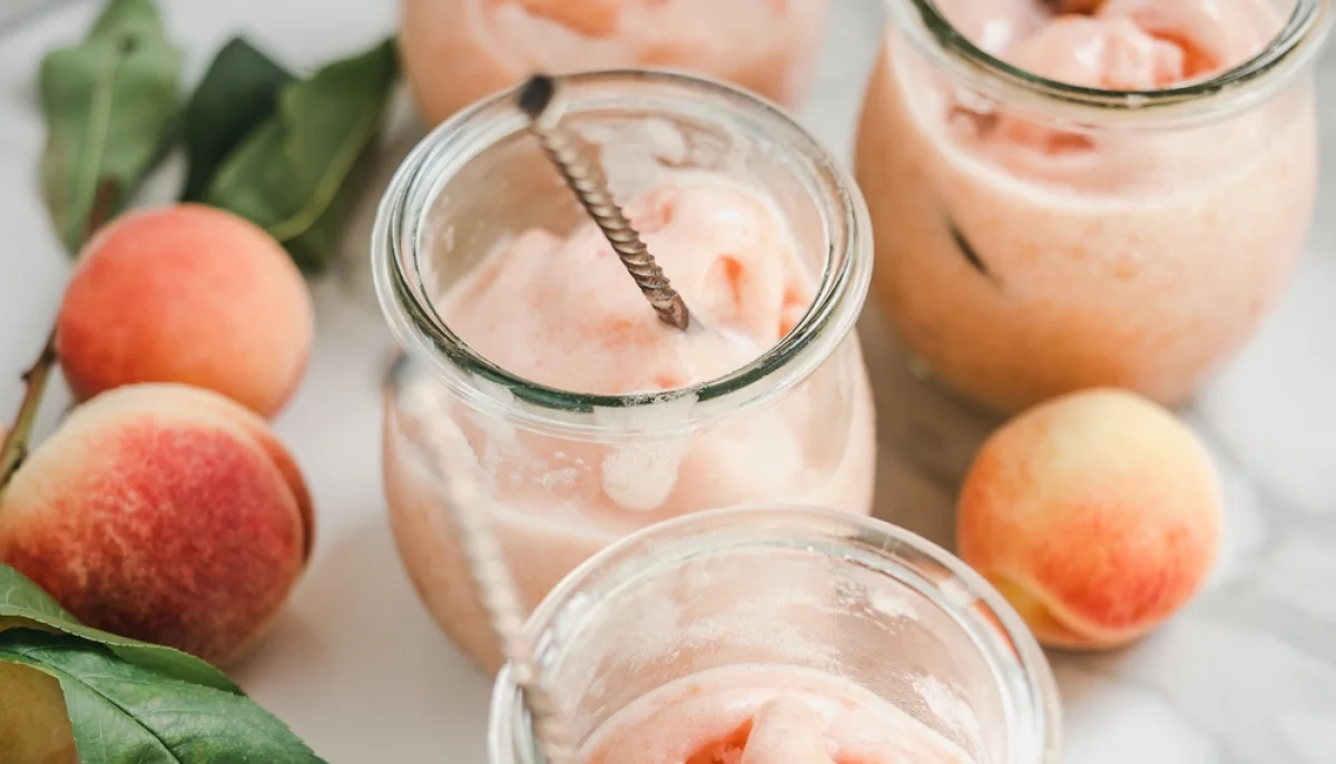 Sorbet pêche maison