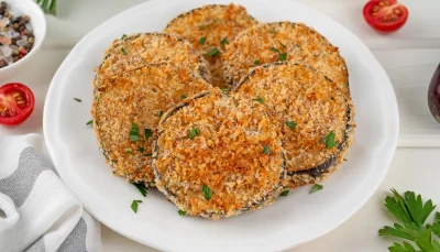 Aubergines rôties au parmesan à l’air fryer