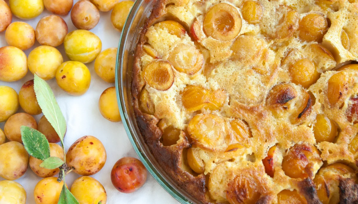 Clafoutis aux mirabelles sans gluten