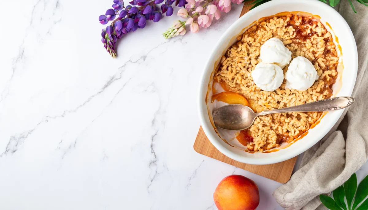 Crumble aux nectarines