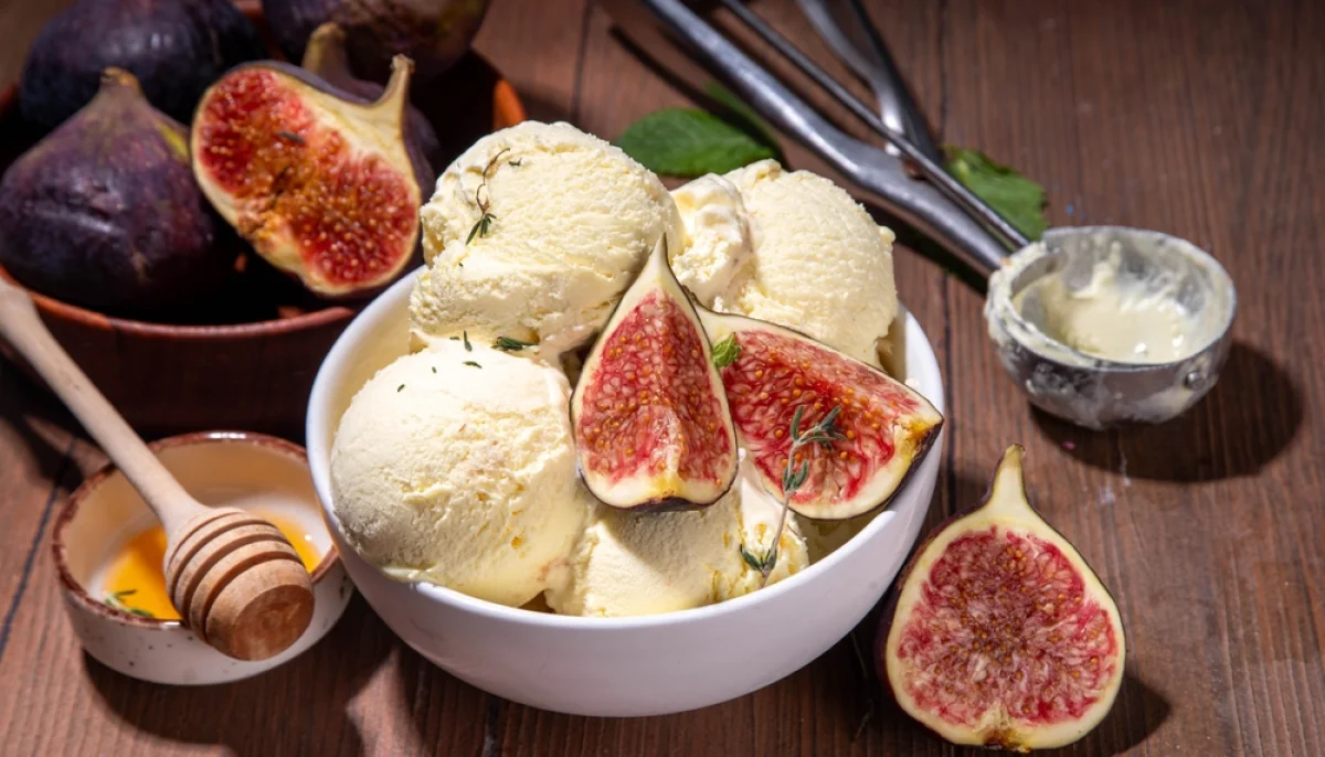 Glace yaourt figue et miel