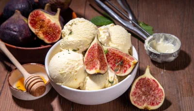 Glace yaourt figue et miel