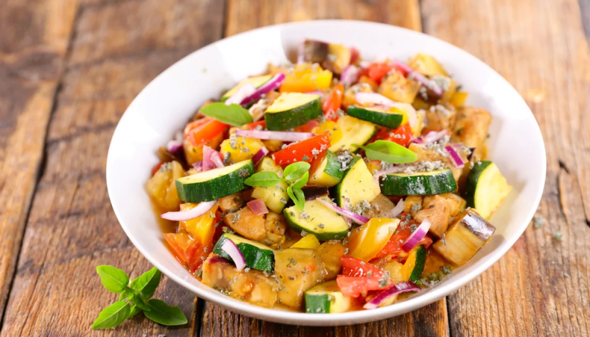 Ratatouille froide aux herbes