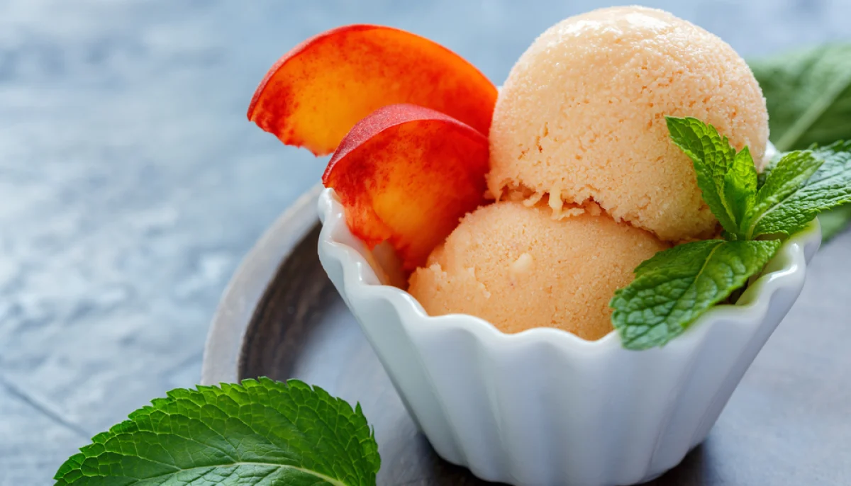 Sorbet pêche abricot au thermomix