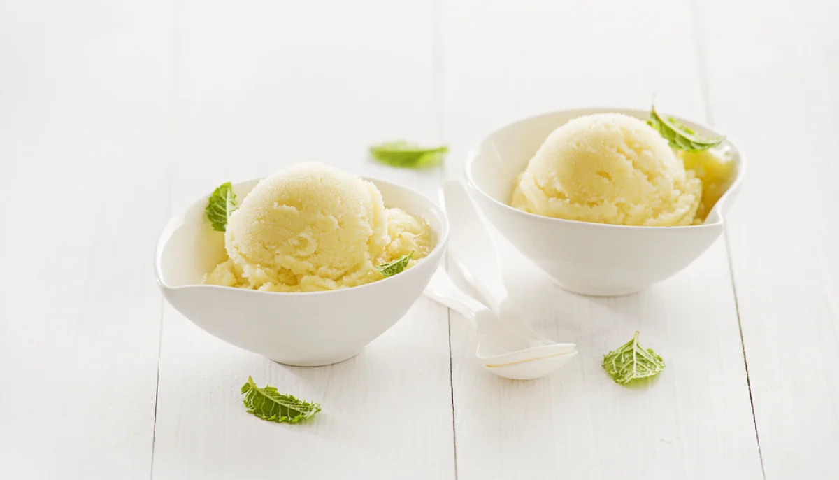 Sorbet raisin blanc maison