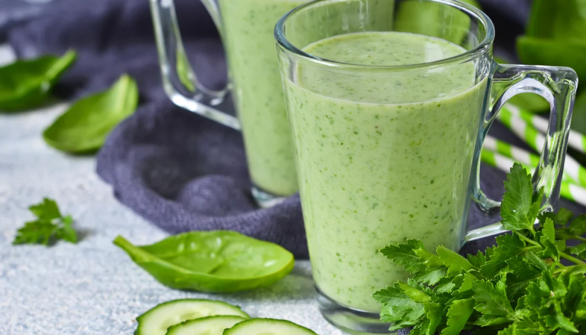 Velouté froid concombre menthe au thermomix