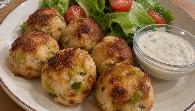 Boulettes de poulet aux poireaux et parmesan