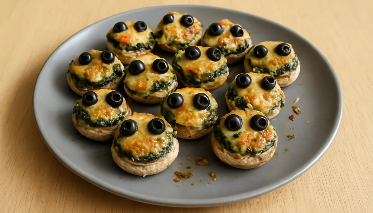 Champignons farcis façon petits monstres
