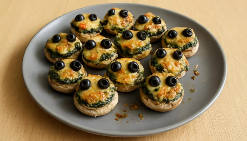 Champignons farcis façon petits monstres