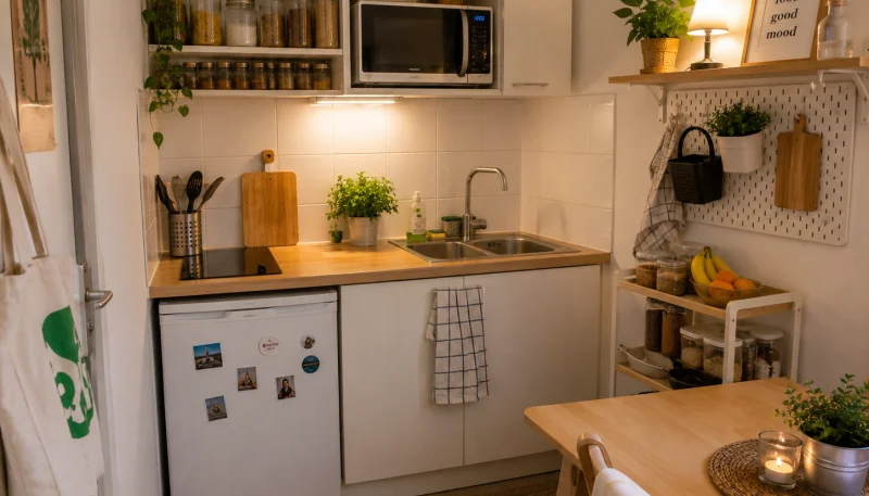 Premier appartement étudiant : comment organiser sa cuisine simplement ?