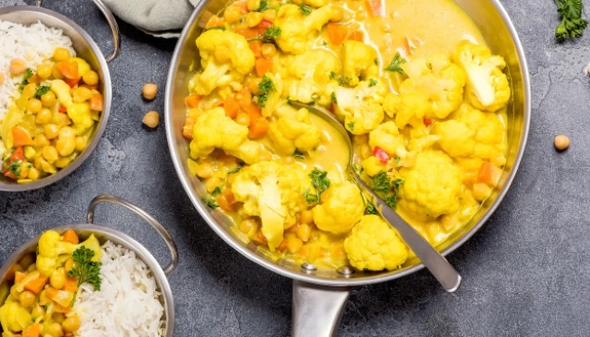Curry de chou-fleur et pois chiches