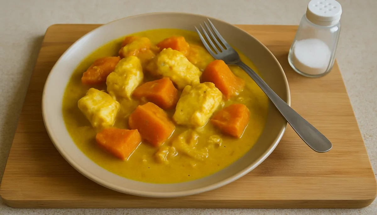 Curry thaï de poisson au potimarron