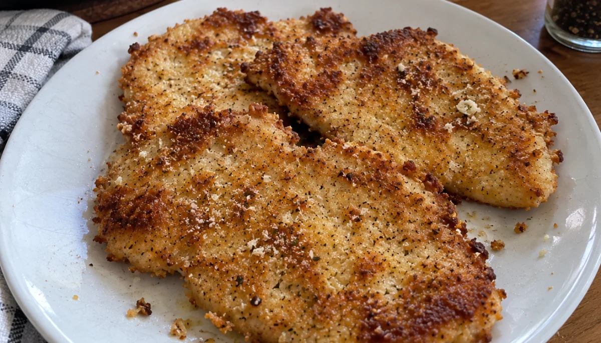Escalopes de dinde panées au parmesan