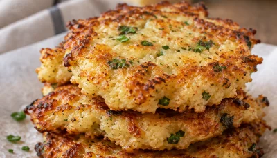 Galettes de chou-fleur au comté