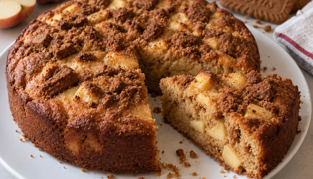 Gâteau au yaourt pomme et spéculoos