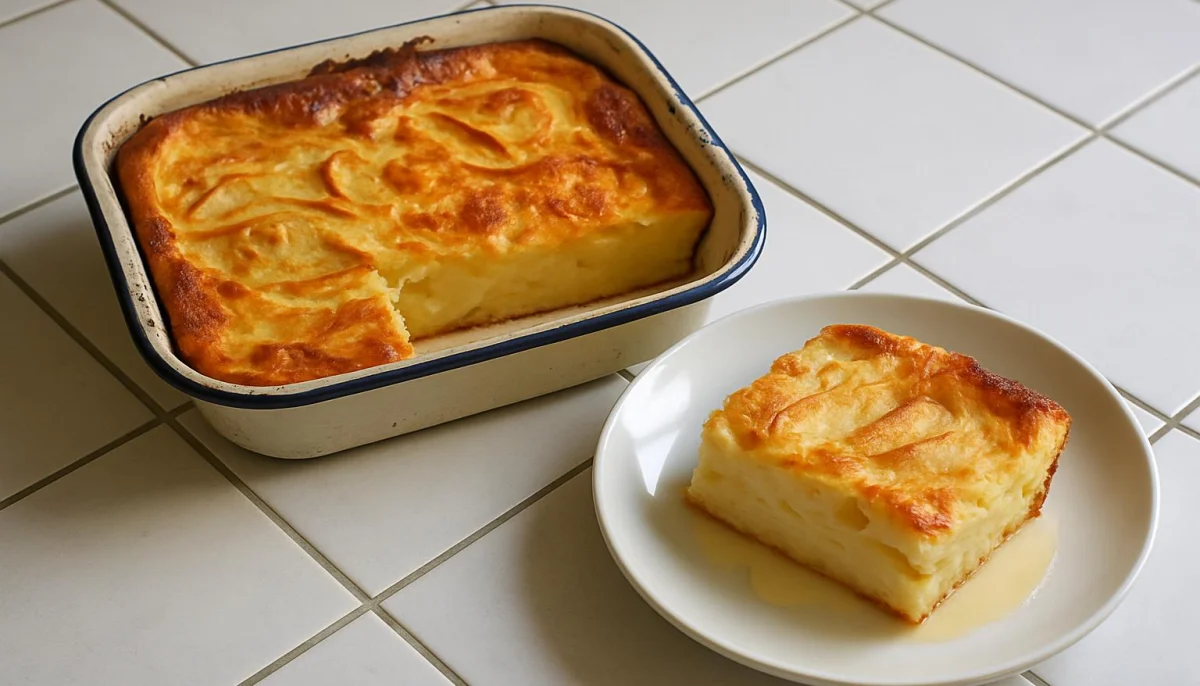 Gâteau crémeux aux pommes façon flan