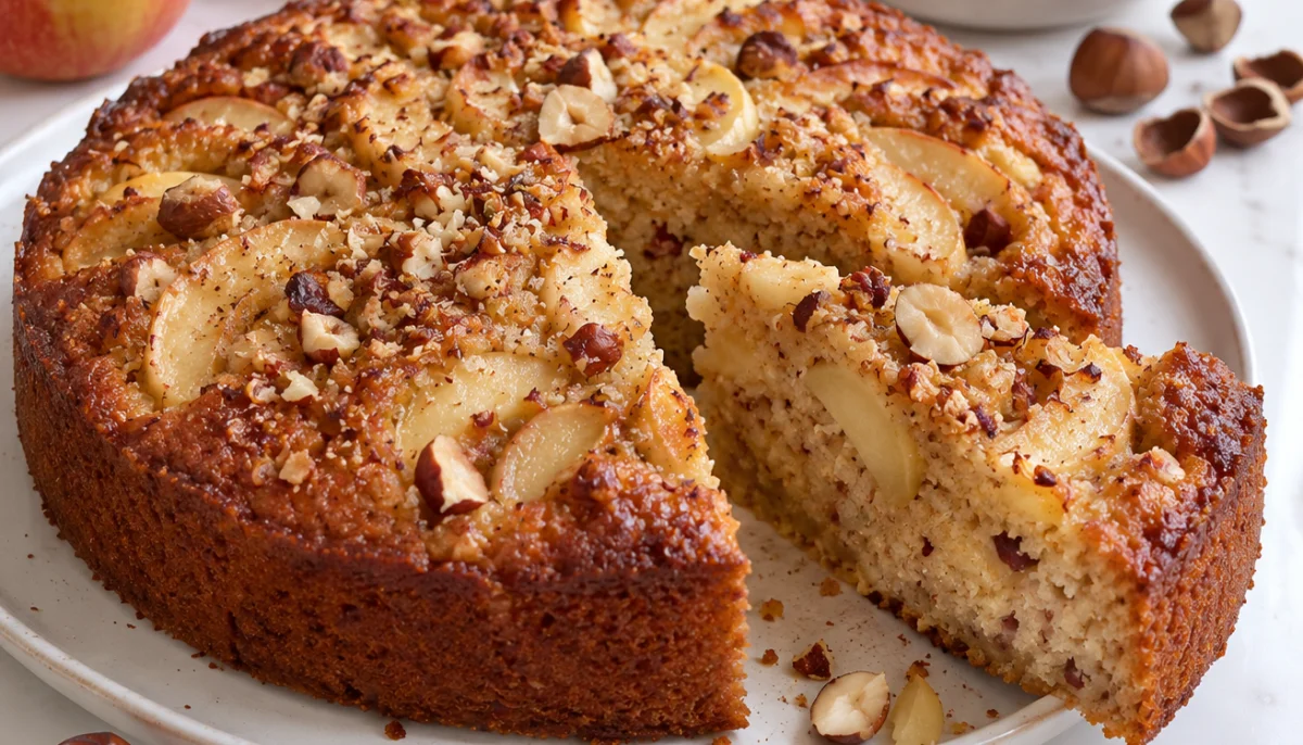 Moelleux pomme noisette sans gluten