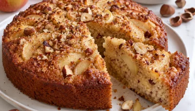 Moelleux pomme noisette sans gluten