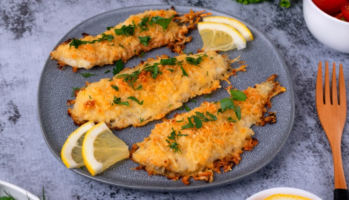 Poisson blanc en croûte de parmesan et citron