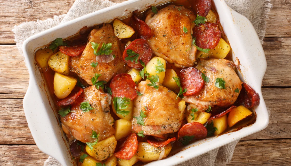 Poulet espagnol au chorizo et pommes de terre