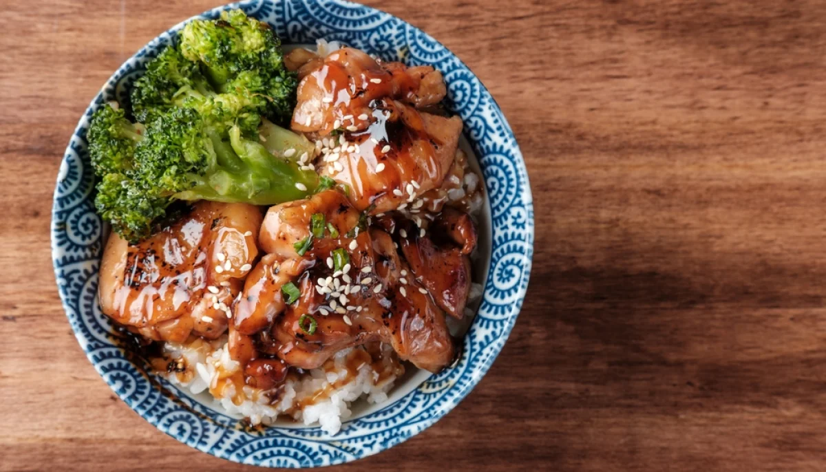 Poulet teriyaki au brocoli et riz