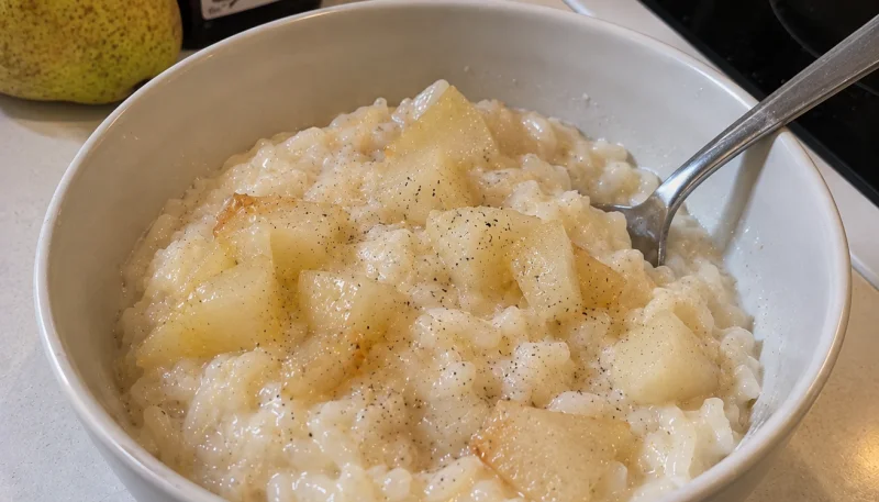 Riz au lait poire vanille au thermomix