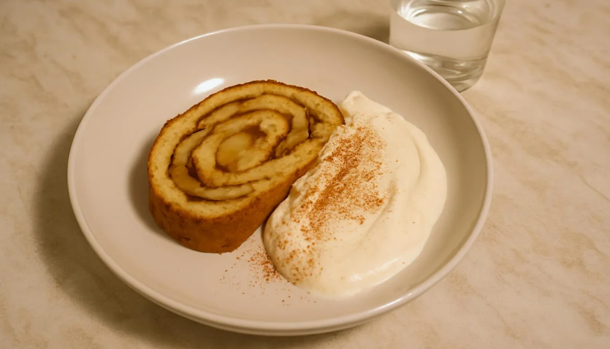 Roulé pomme, cannelle et mascarpone