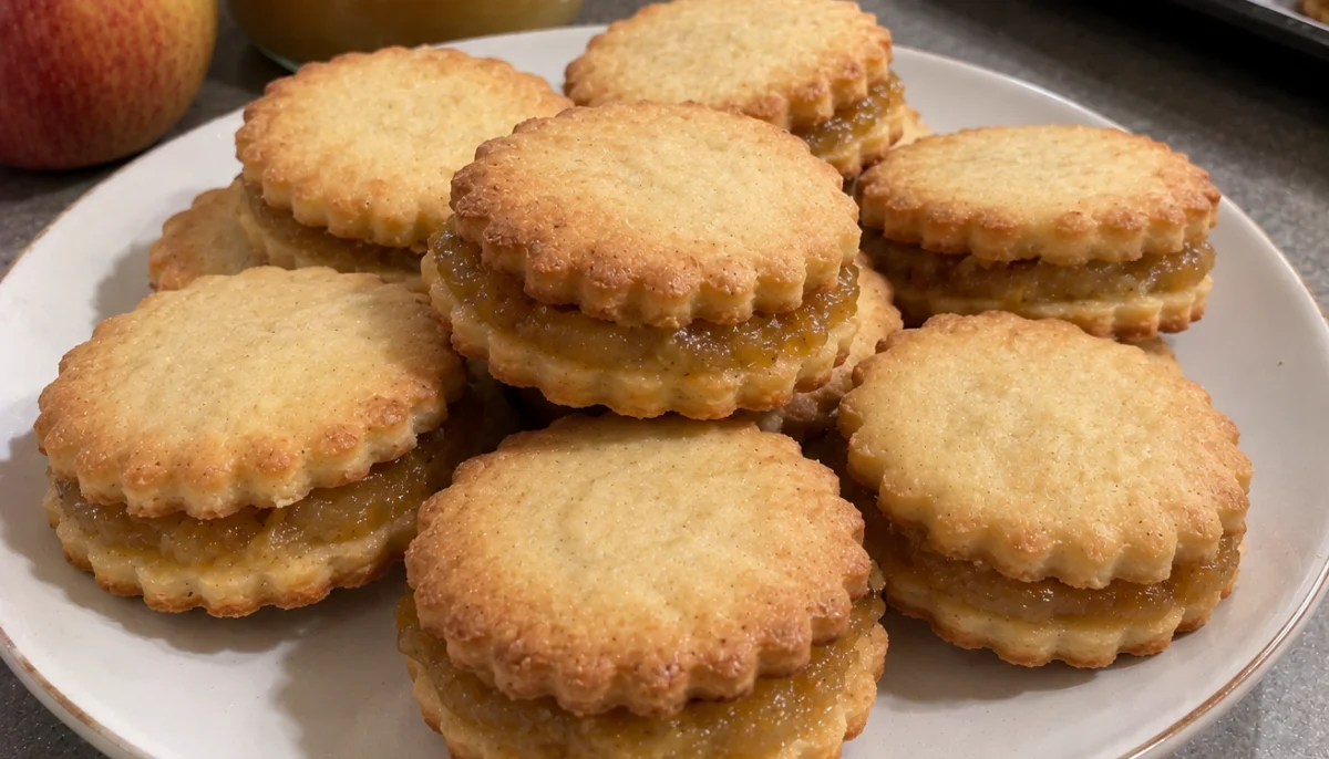 Sablés fourrés à la compote de pomme