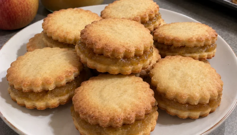 Sablés fourrés à la compote de pomme