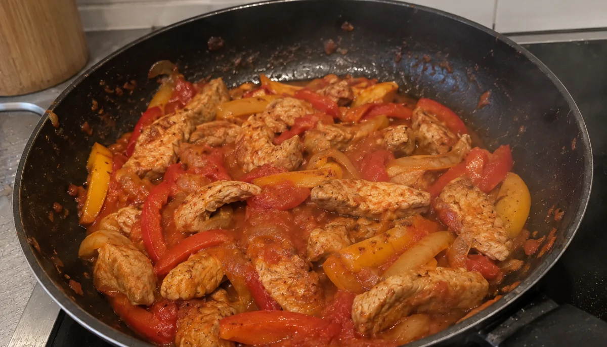 Sauté de porc aux poivrons et paprika