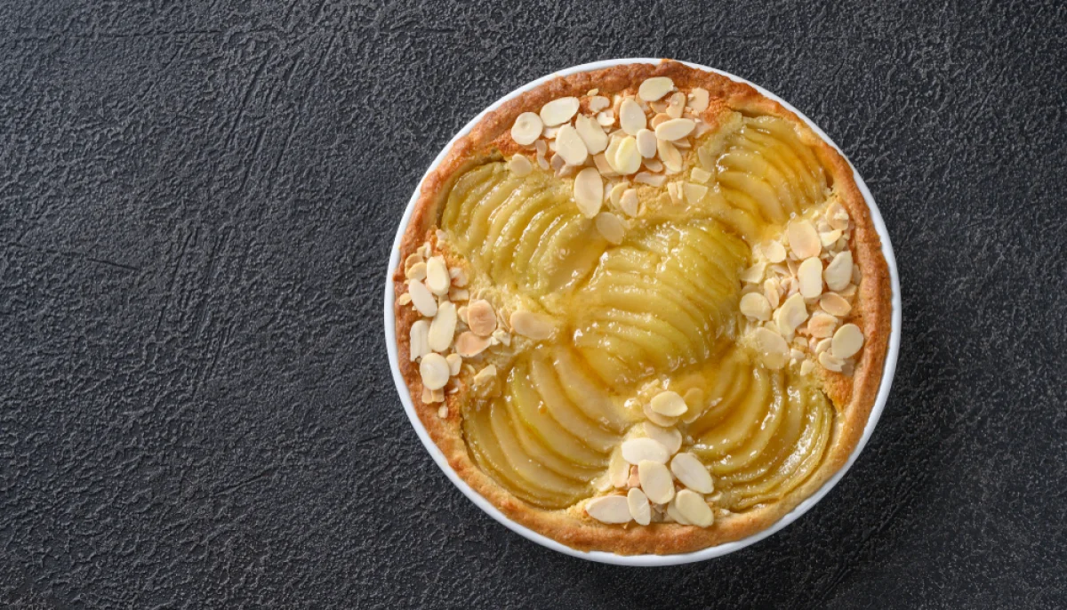 Tarte amandine aux poires