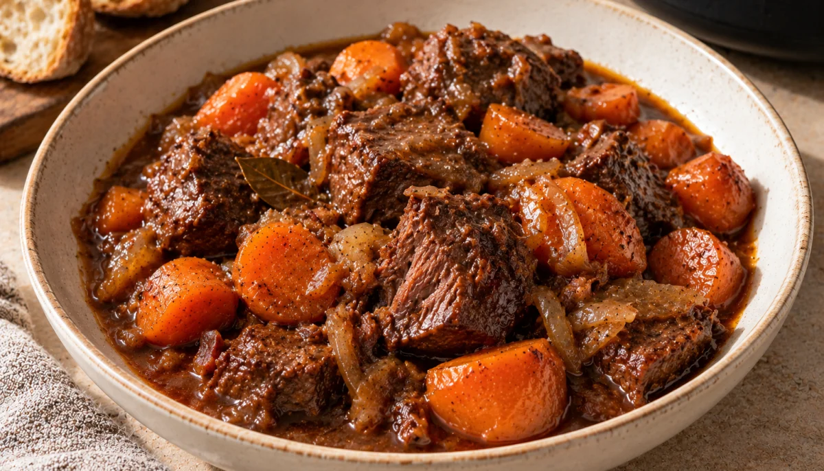 Carbonnade de bœuf aux carottes