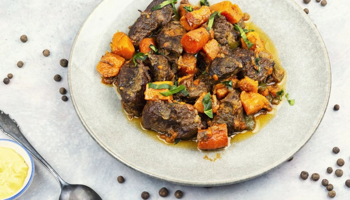 Bœuf mijoté aux carottes et patate douce