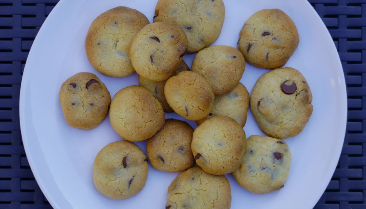 Cookies cœur fondant poire-chocolat