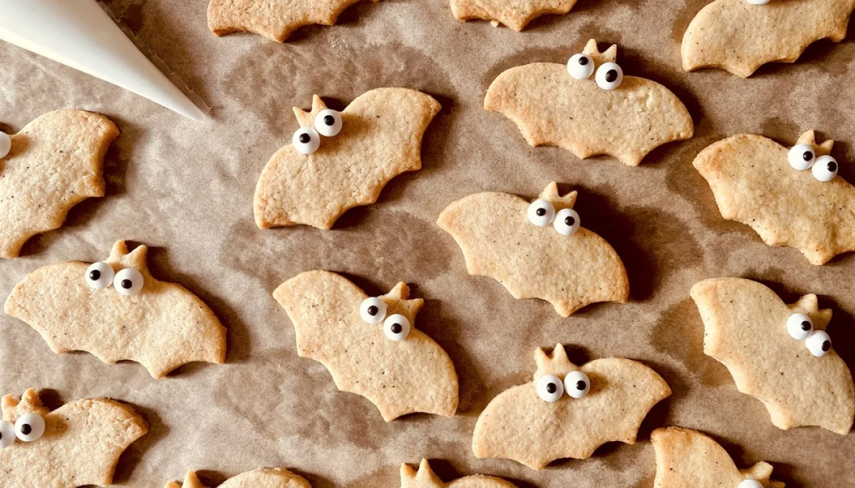 Crackers chauve-souris au parmesan